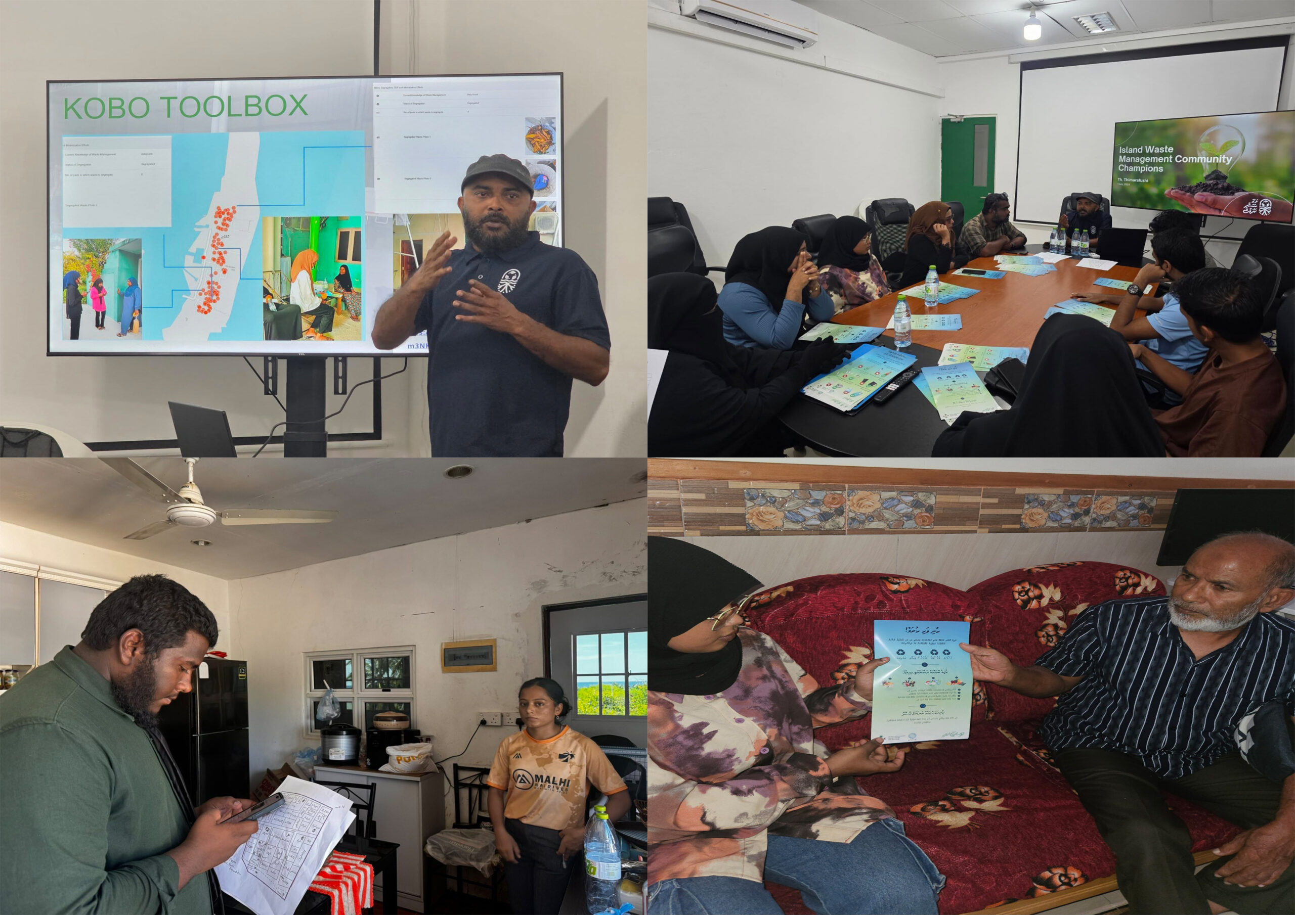 Thimarafushi MCEP survey news page photo