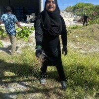 little girl yelling at camera-man