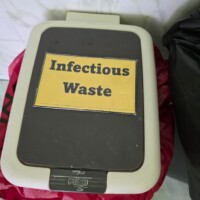 Thimarafushi hospital infectious waste trash can